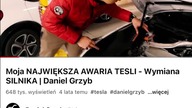 Największa AWARIA TESLI Part 2  #danielgrzyb #tesla