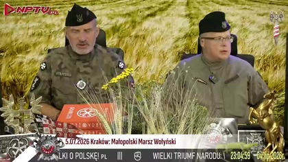 5. 07. 2026 Krak&oacute;w: Marsz Wołyński.  Sob 4. 7. 2026r.  W.  Olszański, M.  Osadowski Rodacy Kamraci NPTV.pl