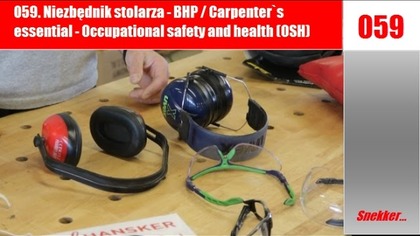 059. Niezbędnik stolarza - BHP / Carpenter`s essential - Occupational safety and health (OSH)