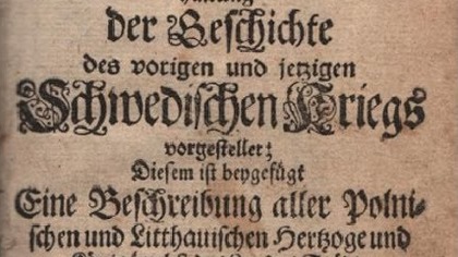 Eucharius Gottlieb RINK Das verwirrte Pohlen... (Polska w chaosie), z 1711 r.