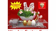 Pisanki Wielkanocne Jajka z Drewna ( Woodturning Easter Eggs ) Tokarka BANGGOOD Lathe Tool
