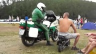 Policjanta gumy       Niemiecka policja burnout