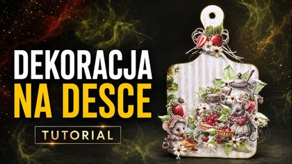 Dekoracja na desce HDF | Truskawkowy Zakątek