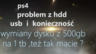PS4 problem z hdd usb