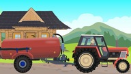 #Tractor for Children - Sewage treatment plant, Farm works | farmer animation cartoon for kids