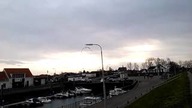 Mewa zatoka Holenderska port kutry rybackie