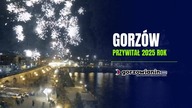 Gorzów przywitał 2025 rok.  nagranie z kamery na Bulwarze Zachodnim