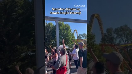 SAMOTNW DZIECKO NA TORACH KOLEJKI LINIOWEJ!
