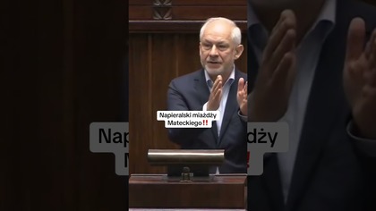 NAPIERALSKI MIAŻDŻY POSŁA PIS: WIARYGODNOŚĆ ZEROWA, PAN MA ZARZUTY