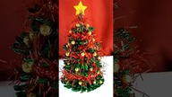 Świąteczna choinka z rolek po papierze DIY #shorts #choinka #swieta #recykling #jakzrobic #xmas