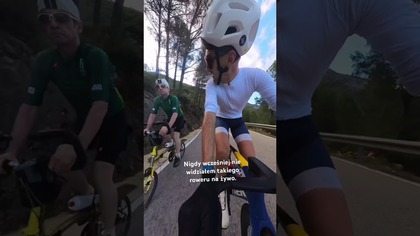 Coll de Rates: Nigdy wcześniej nie widziałem takiego roweru na żywo.  #kolarstwo #cycling