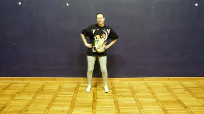 Warsztaty taneczne on-line z GDK gr.  młodsza, układ z szarfami cz.  2