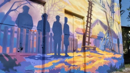 Nowy mural w Jaworznie prawie gotowy.  Już teraz robi wrażenie