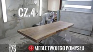 Cz 4 Monolit dębowy na blat stołu - zalewanie krawędzi, szlifowanie i lakierowanie