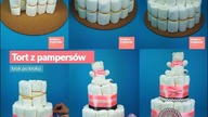 Tort z pampersów - KROK PO KROKU