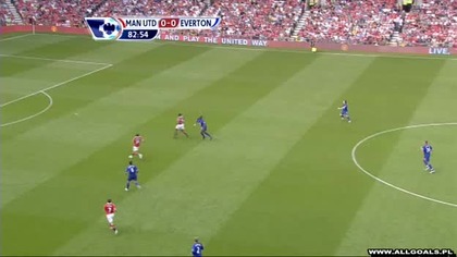 premier League sezon 2010/2011 Manchester United 1-0 Everton Hernandez