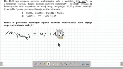 Do 41,00 cm3 wodnego roztworu wodorotlenku sodu o gęstości 1,22 g &middot; cm 3 ZADANIE 2 CKE 2015 (PRZYKŁADOWY)