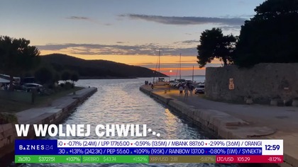 Biznes 24 - Fragment emisji, a w nim m. in. początek programu "Biznes frontem" (22. 09. 2025)