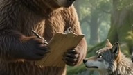 wilk i niedźwiedź #funny #animals #comedy #prawda #funnyanimals