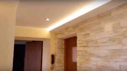 ☆ Przedpok&oacute;j w kamieniu dekoracyjnym - ozdobnym i remont łazienki oraz kuchni