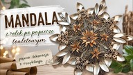 Co można zrobić z rolek po papierze?  Piękna mandala DIY 