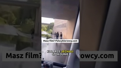 Rowerzyści oblani wodą: co się stało? #shorts #droga