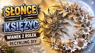 Elegancka dekoracja ścienna z rolek po papierze  Recykling DIY 