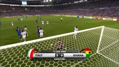 MŚ Niemcy 2006 - Włochy-Ghana 2:0 (12. 06. 2006)