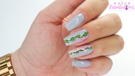 Little Leaves nails art tutorial / Eveline Cosmetics