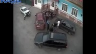 Niezła zadyma po stłuczce.