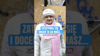 NIE MAM PIENIĘDZY 96-LETNIA PANI KRYSIA MA TYLKO JEDEN WYBÓR...