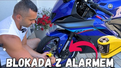 Test blokady na tarczę hamulcową AUVRAY B-LOCK 10 | Jakie przyśpieszenie ma YAMAHA R125? #motovlog