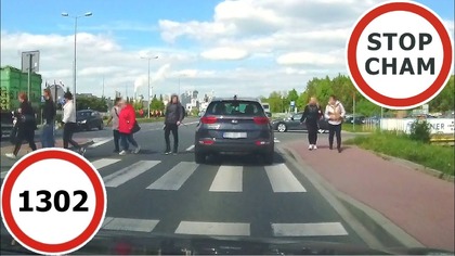 Stop Cham #1302 - Niebezpieczne i chamskie sytuacje na drogach