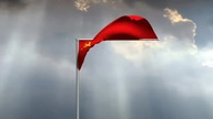 USSR flag on the wind