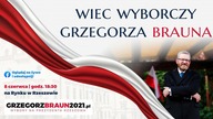 Wiec wyborczy Grzegorza Brauna \\ Wolność TV