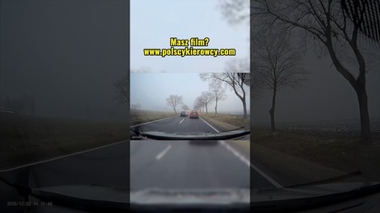 Czołówka o włos! Sekundy zysku, ogromne ryzyko  #dashcam #polskiedrogi #wypadek #shorts