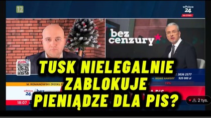 Tusk nielegalnie zablokuje pieniądze dla PiS? Byłem gościem w programie @TelewizjawPolsce24