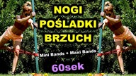 PŁASKI BRZUCH, BRAZYLIJSKIE POŚLADKI, JĘDRNE NOGI - Ćwiczenia z Gumami Oporowymi