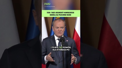 Tusk:  Prezydent powinien być szczególnie ostrożny...  #shorts