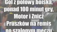 Gol z połowy boiska, ponad 100 minut gry, Motor i Znicz Pruszków na remis po szalonym meczu [zdj?..