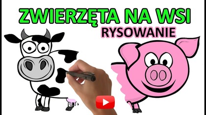 Zwierzęta dla dzieci na wsi rysowanie