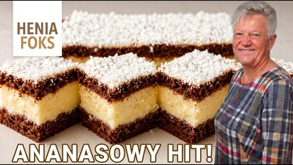Ananasowy Skarb  puszyste ciasto z ananasem i kokosem, które zachwyca lekkim, orzeźwiającym smakiem