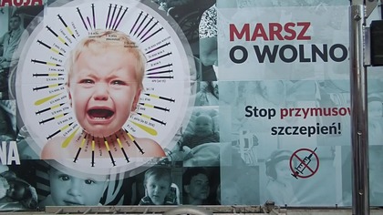 IX Protest przeciwko przymusowi szczepień MARSZ WOLNOŚCI I ZDROWIA