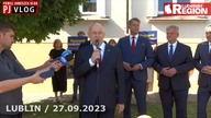 Konferencja kandydat&oacute;w do Sejmu z Lubelszczyzny z udziałem Grzegorza Brauna. 27.09.2023
