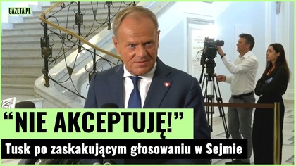 Tusk uderza w Hołownię! Będę ciekaw wyjaśnień.  Burza po głosowaniu w Sejmie | Gazeta.pl