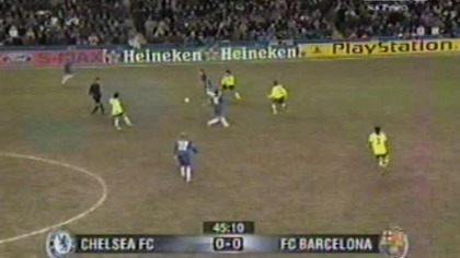 Liga Mistrzów UEFA 2005-2006 1/8 Finału 1 mecz Chelsea - Barcelona 2 połowa 22. 02. 2006