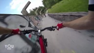 Rowerem po torze bobslejowym