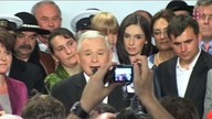 Jarosław Kaczyński po ogłoszeniu wyników 2 tury wyborów: Dziękuję!