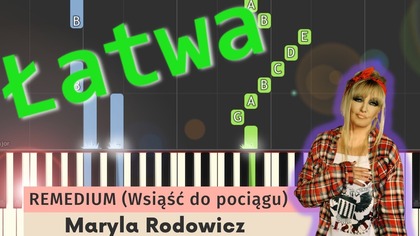  Remedium (Maryla Rodowicz) - Piano Tutorial (łatwa wersja)  NUTY W OPISIE 