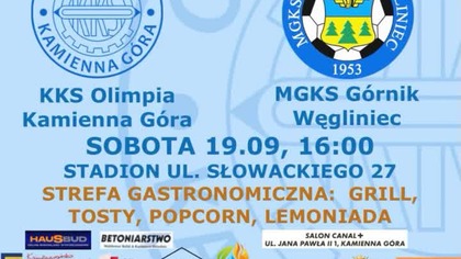 Zapowiedź meczu KKS Olimpia Kamienna Góra - Górnik Węgliniec (19. 09. 26 r. )